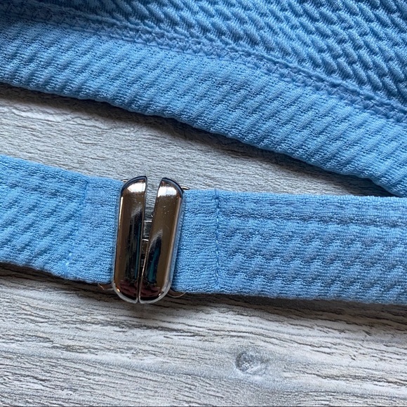 Zaful Swim Bikini Top Blue Sz Large Jr. - Picture 5 of 7